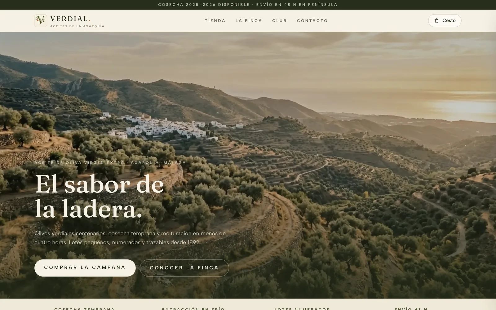 Portada de la tienda Verdial